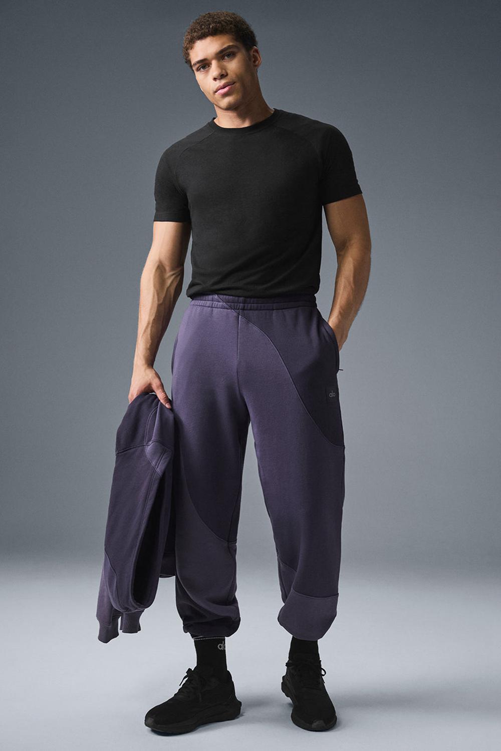 Alo Yoga Make Waves Uomo Sweatpant Italian Plum Tonal | Italia  YOT-712056