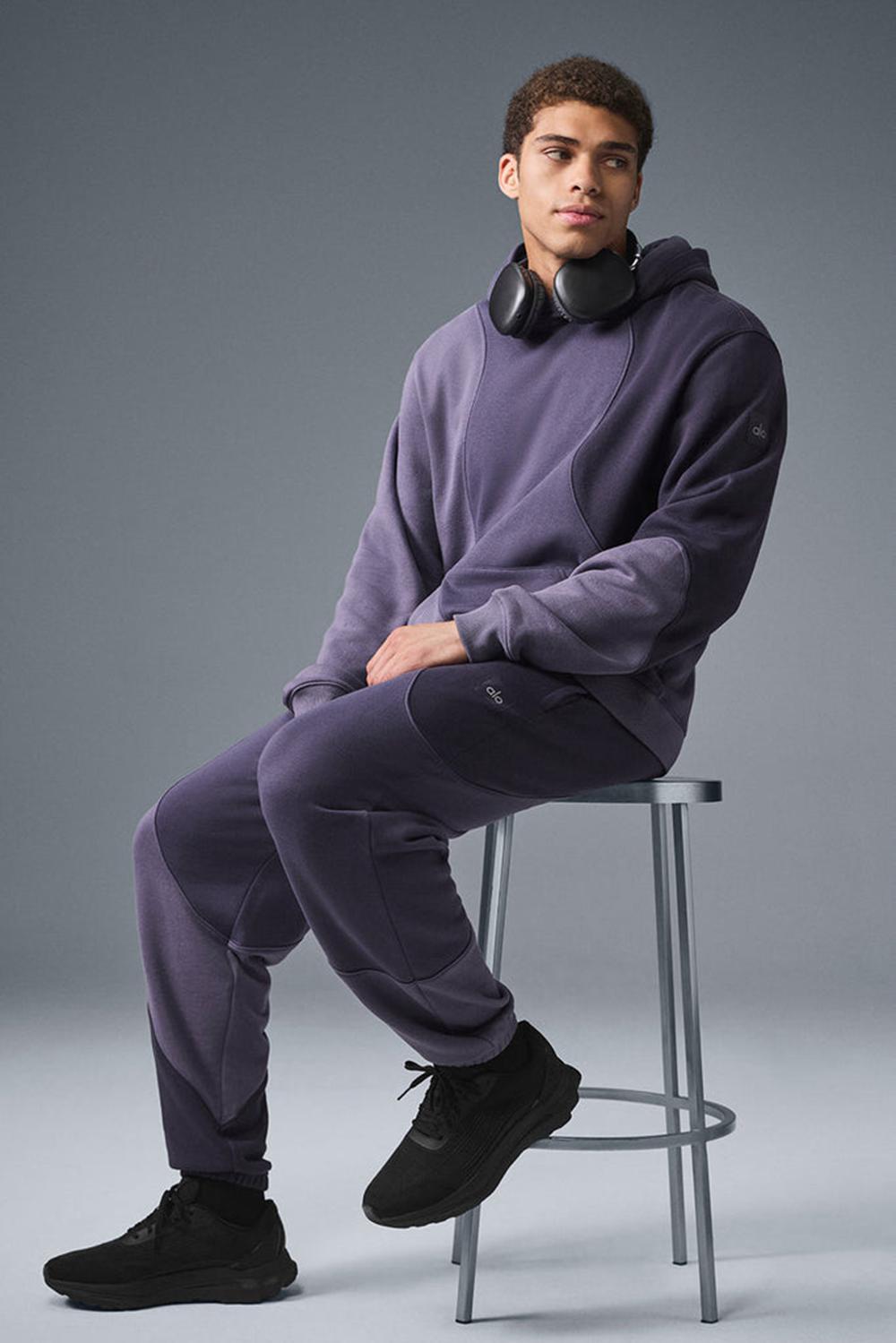 Alo Yoga Make Waves Uomo Sweatpant Italian Plum Tonal | Italia  YOT-712056