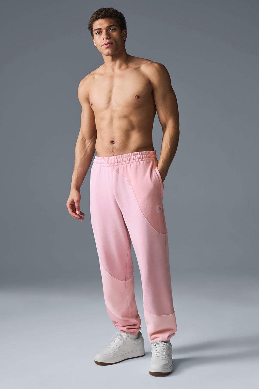 Alo Yoga Make Waves Uomo Sweatpant Rosa | Italia  BGR-632149