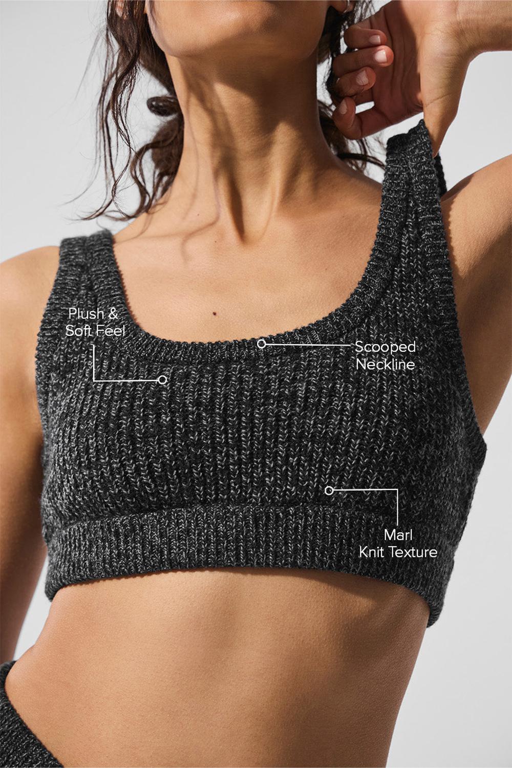 Alo Yoga Marl Sweater Donna Reggiseno Nere | Italia  AXM-208741
