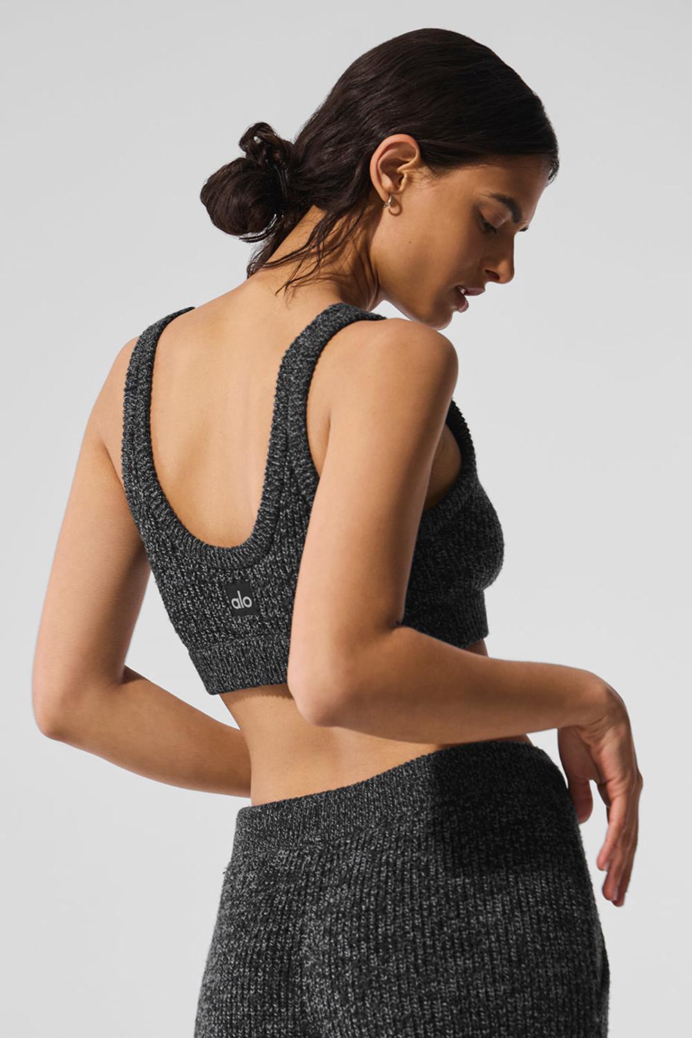 Alo Yoga Marl Sweater Donna Reggiseno Nere | Italia  AXM-208741