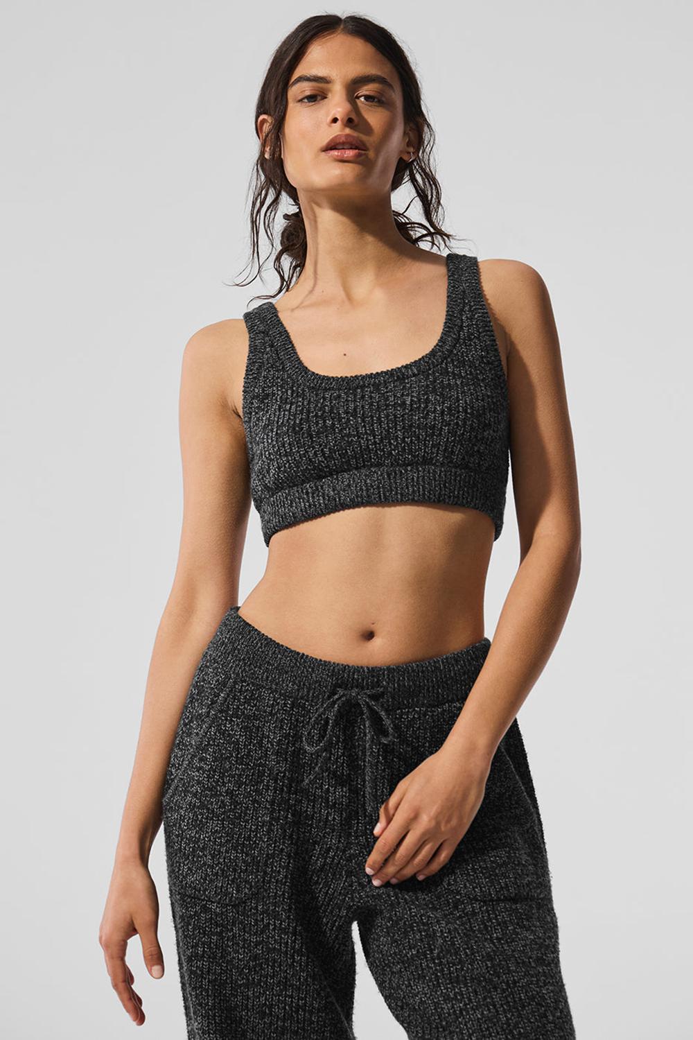 Alo Yoga Marl Sweater Donna Reggiseno Nere | Italia  AXM-208741