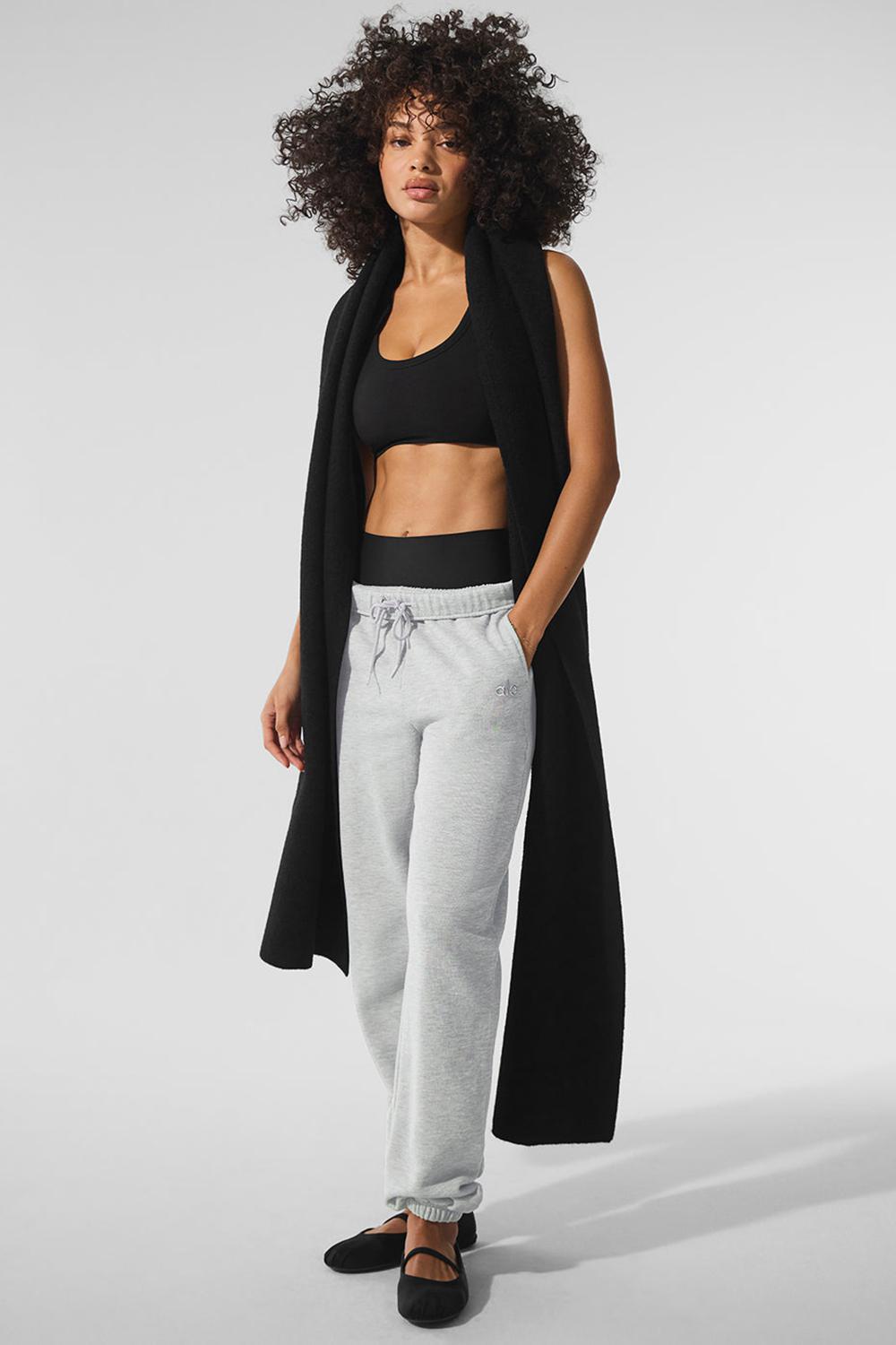 Alo Yoga Merino Wool Oversized Donna Sciarpa Nere | Italia  AGJ-052184