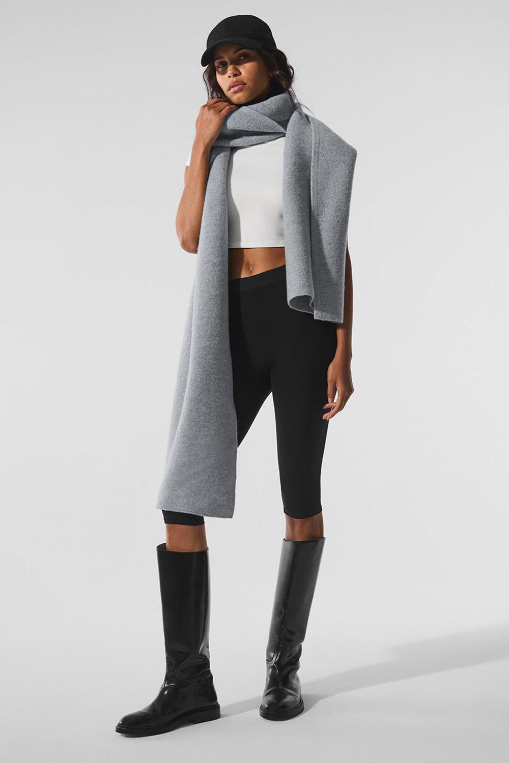 Alo Yoga Merino Wool Oversized Donna Sciarpa Grigie | Italia  ZIB-760589