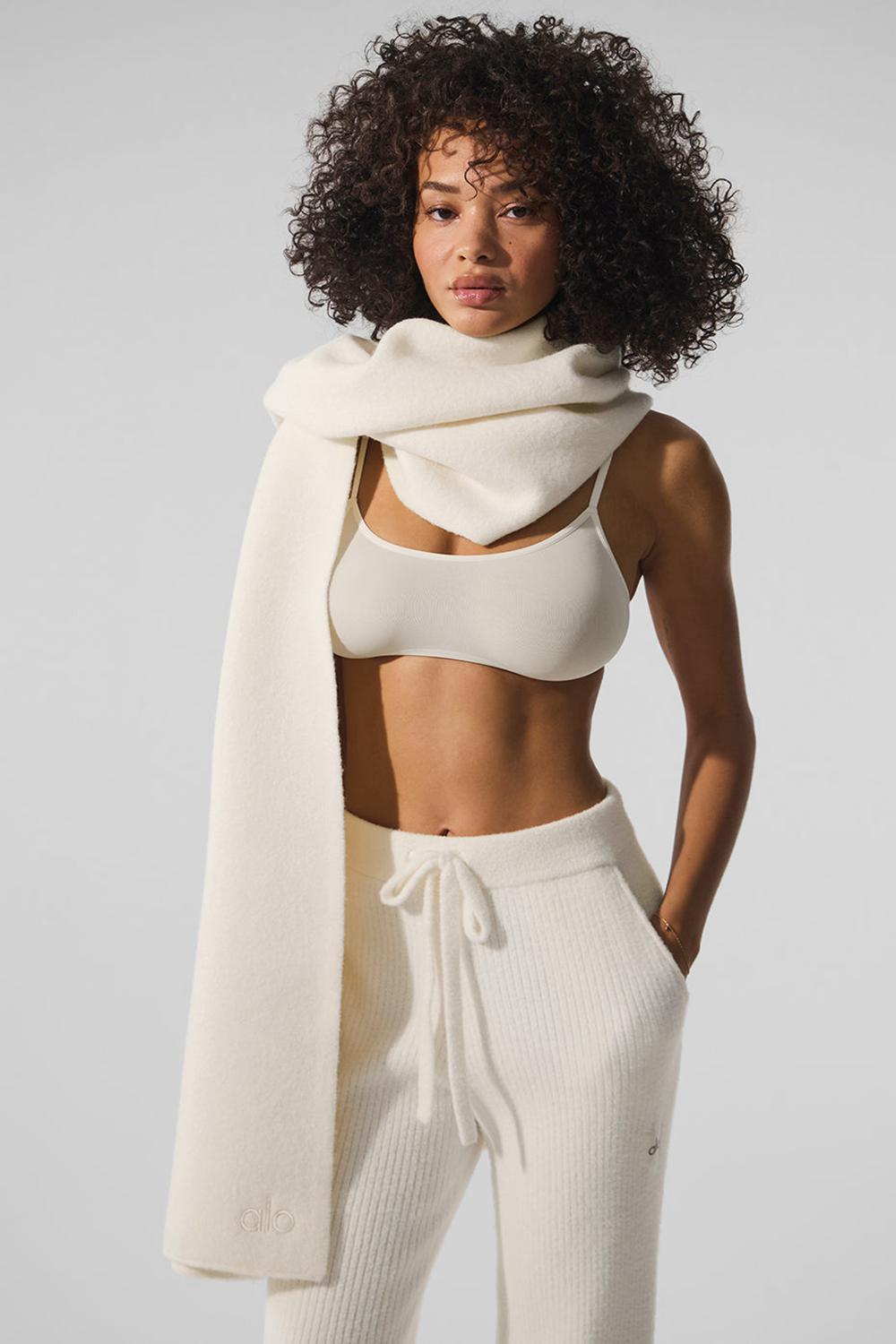 Alo Yoga Merino Wool Oversized Donna Sciarpa Ivory | Italia  CPV-320684