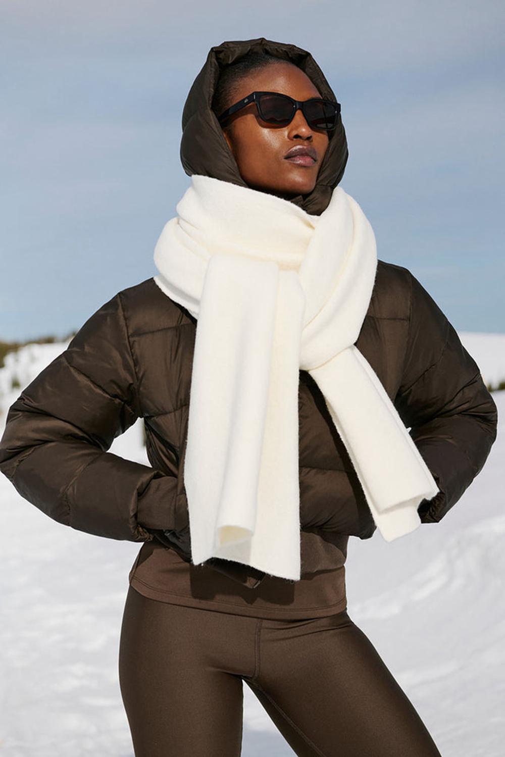 Alo Yoga Merino Wool Oversized Donna Sciarpa Ivory | Italia  CPV-320684