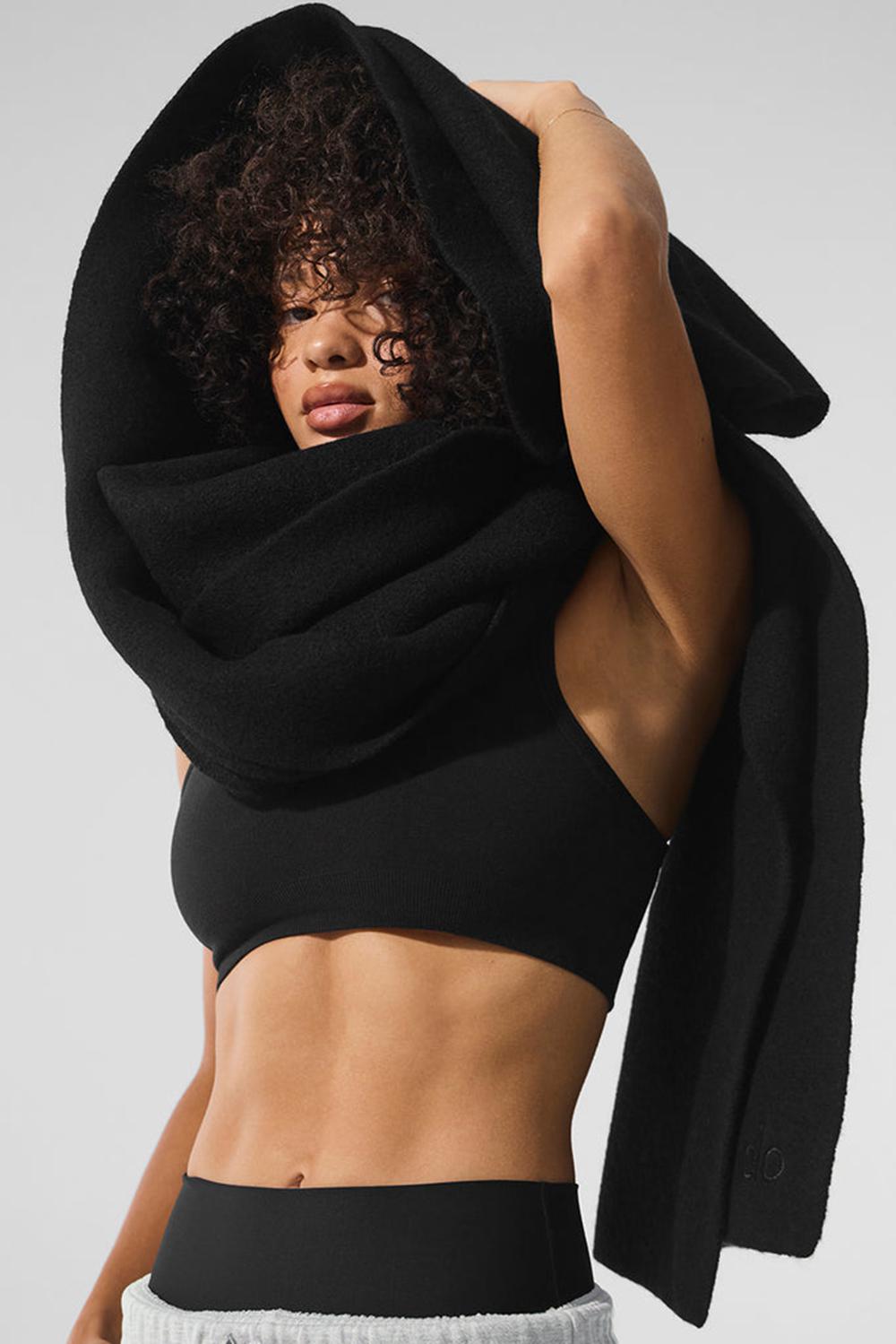 Alo Yoga Merino Wool Oversized Uomo Sciarpa Nere | Italia  HVN-746920