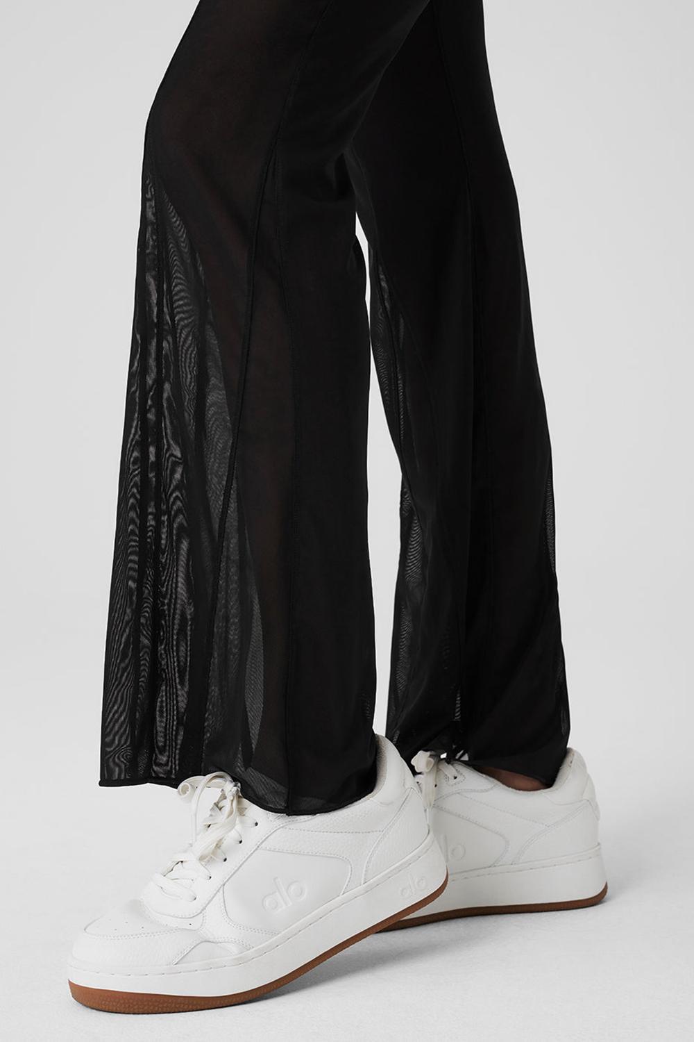 Alo Yoga Mesh High-Waist Flicker Donna Pant Nere | Italia  QEX-458937