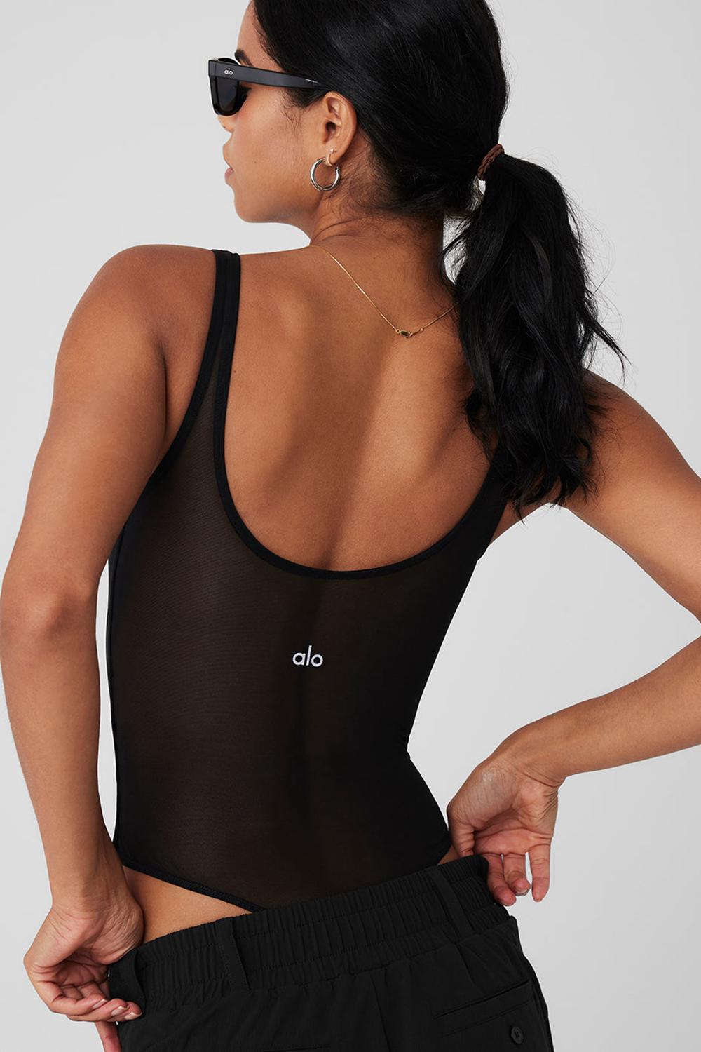 Alo Yoga Mesh Sheer Illusion Donna Body Nere | Italia  VGH-216950