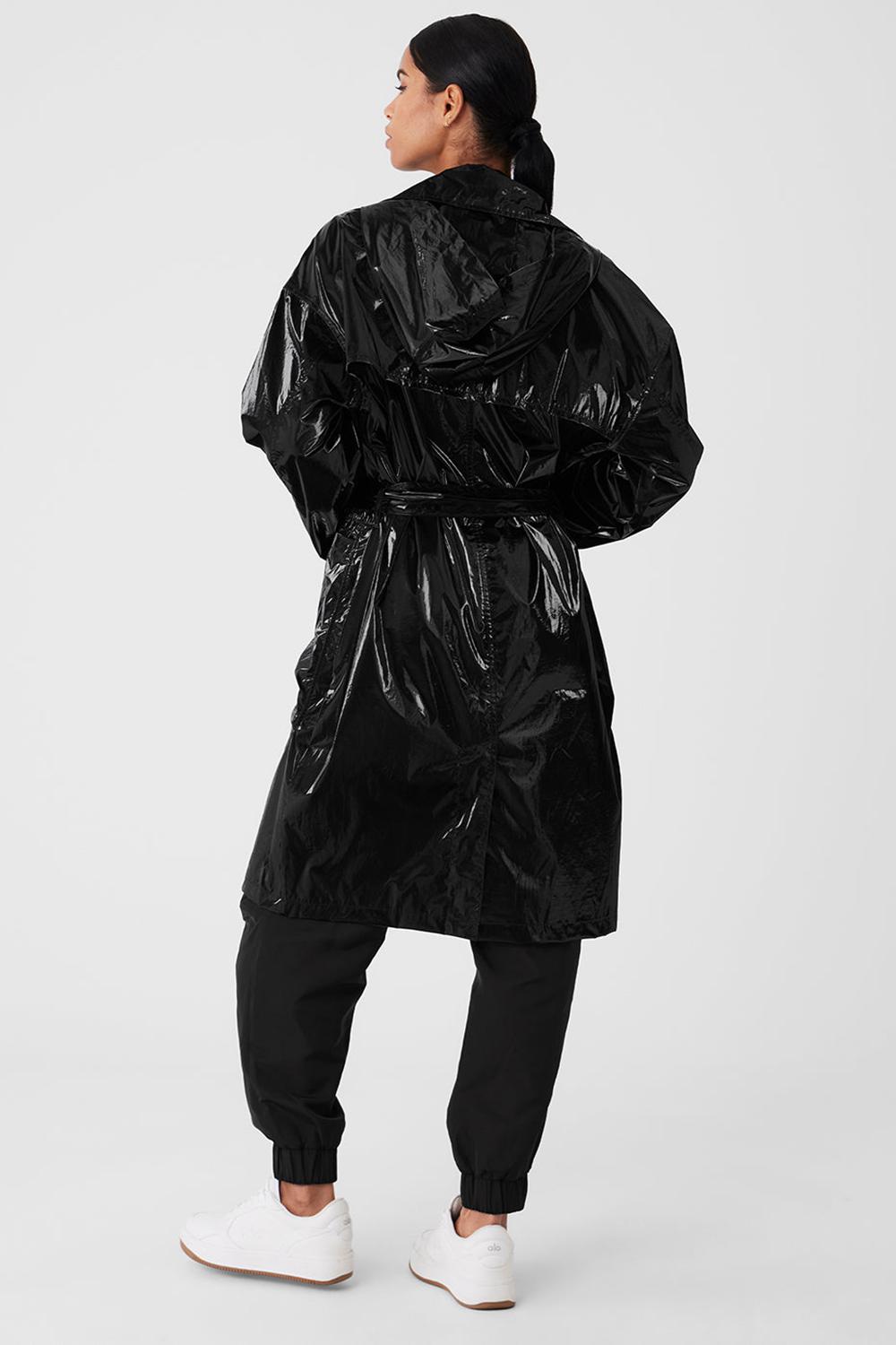 Alo Yoga Metallic Break Line Donna Trench Nere | Italia  WIQ-521473