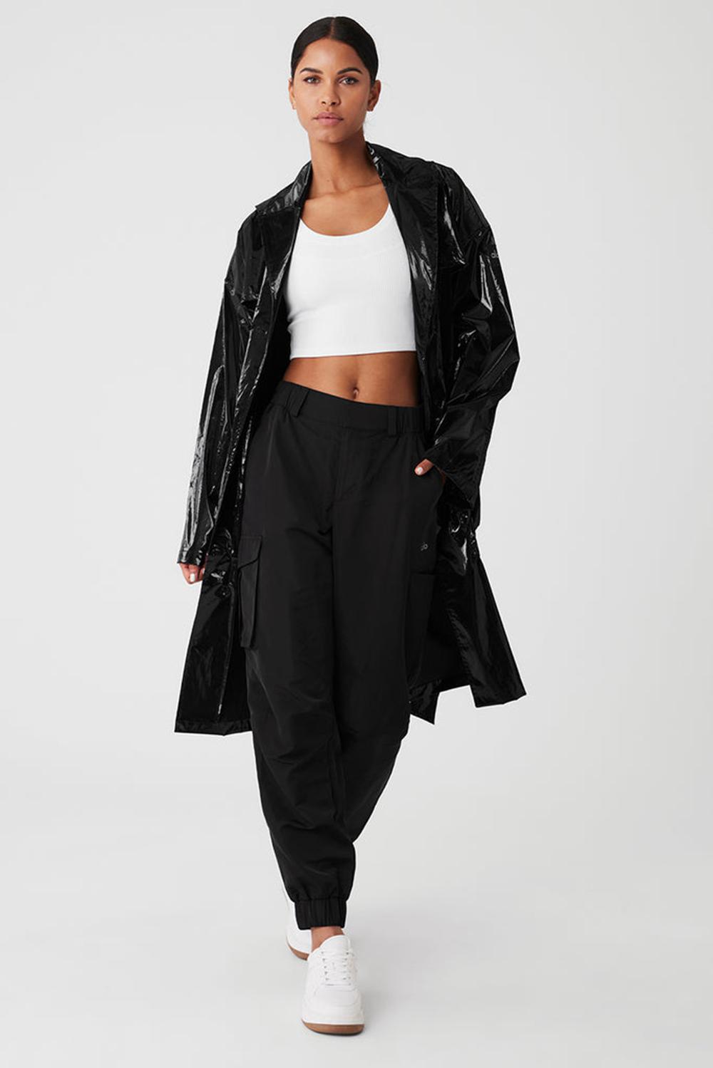 Alo Yoga Metallic Break Line Donna Trench Nere | Italia  WIQ-521473