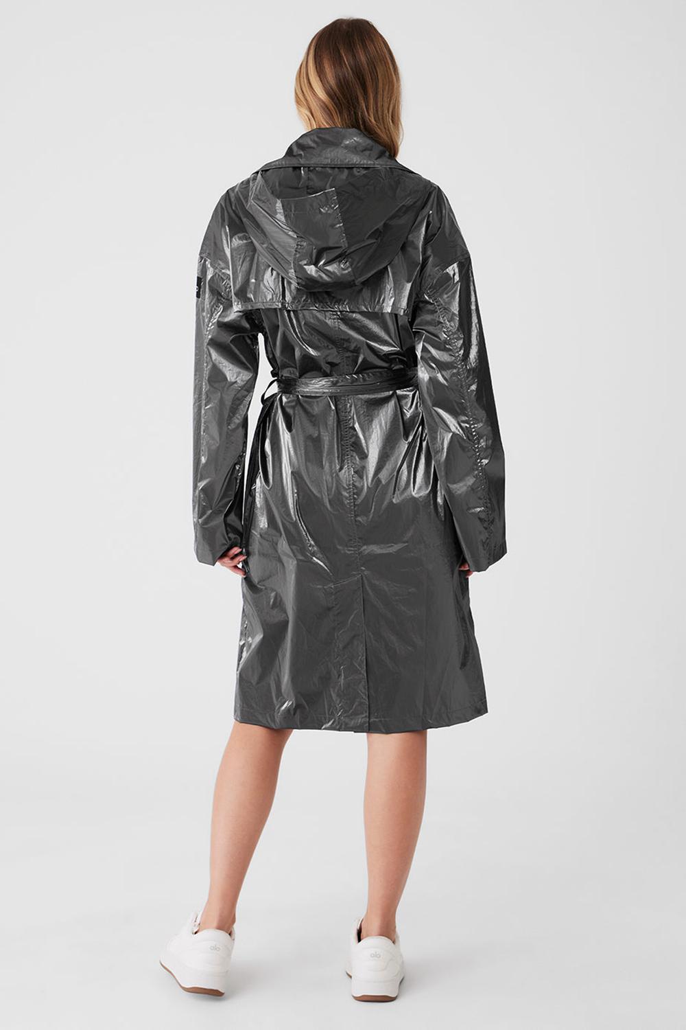 Alo Yoga Metallic Break Line Donna Trench Argento | Italia  IAU-821765