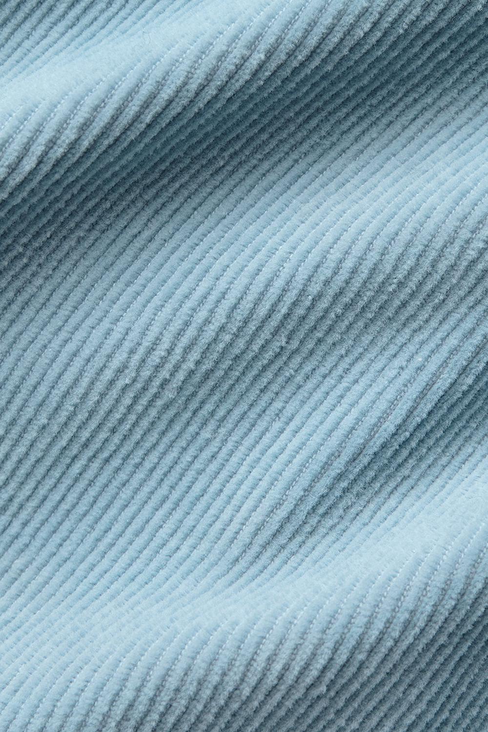 Alo Yoga Micro Corduroy Dreamer Button Down Donna Top Corti Blu | Italia  LQX-821794