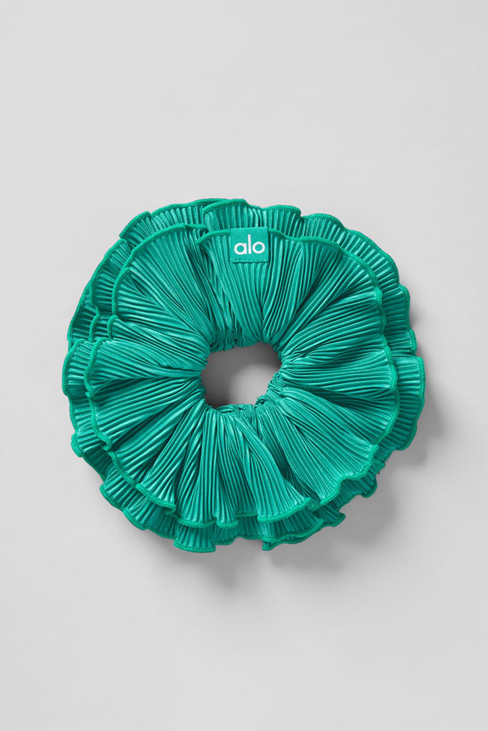 Alo Yoga Micro Plisse Oversize Donna Scrunchie Verdi | Italia  ESF-836241