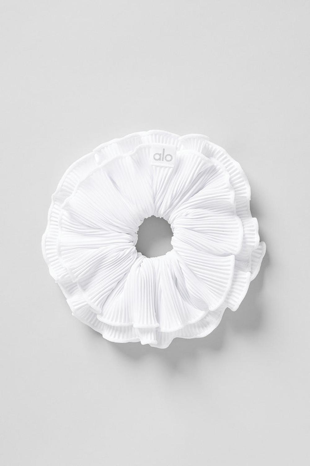 Alo Yoga Micro Plisse Oversize Donna Scrunchie Bianche | Italia  VHU-251867
