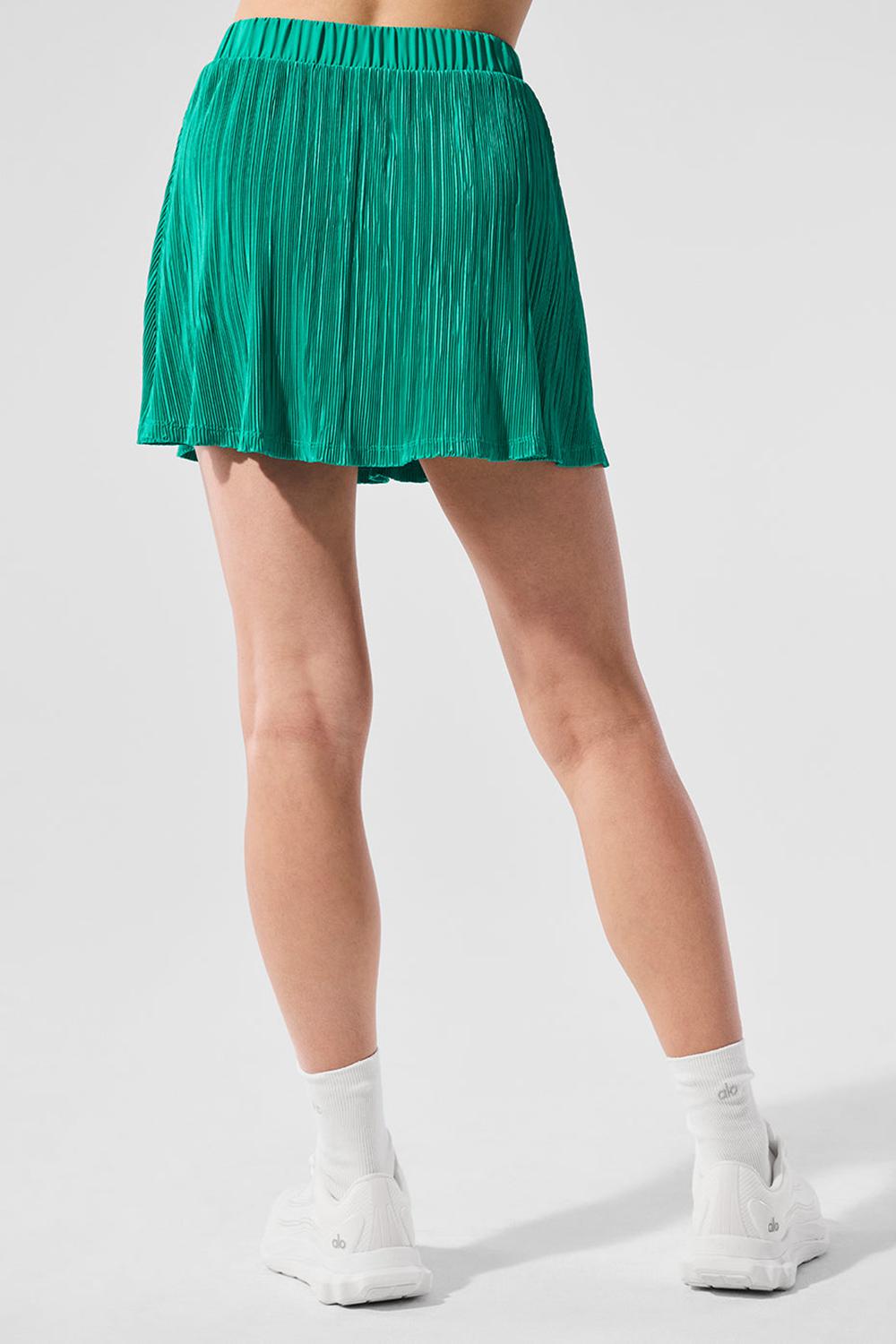 Alo Yoga Micro Plisse Tennis Donna Gonna Verdi | Italia  ABL-173045