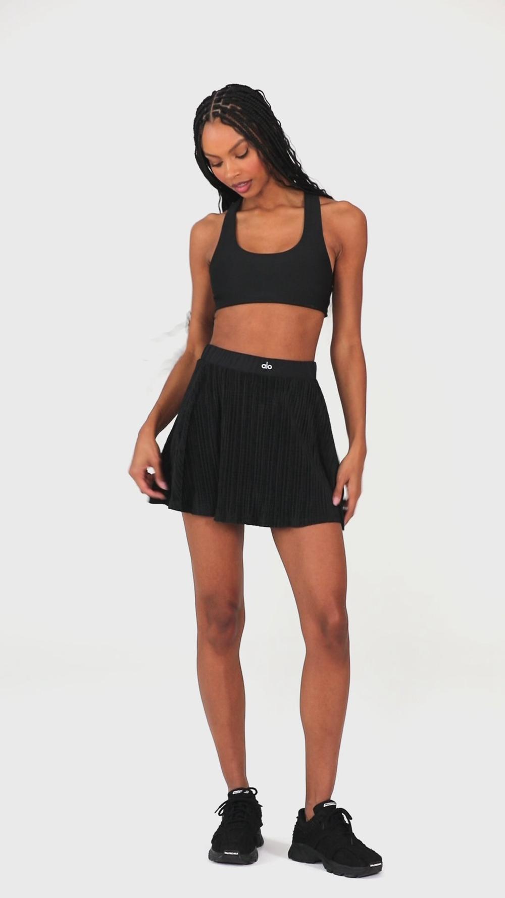 Alo Yoga Micro Plisse Tennis Donna Gonna Bianche | Italia  VIL-426351