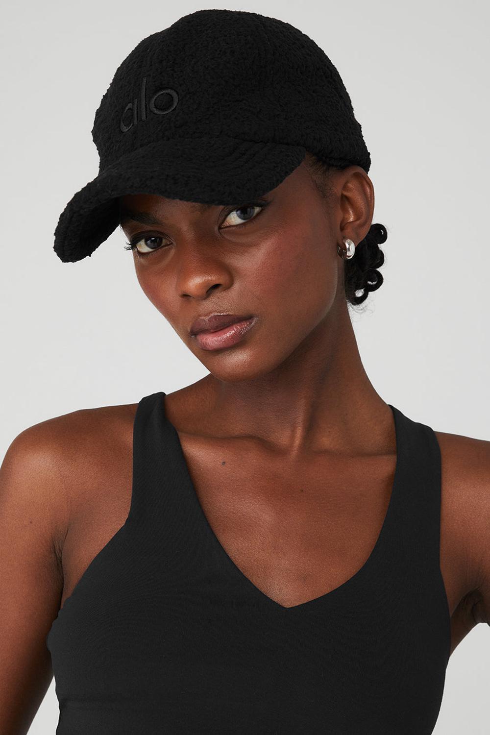 Alo Yoga Micro Sherpa Off-Duty Donna Cappellino Nere | Italia  SZN-289041