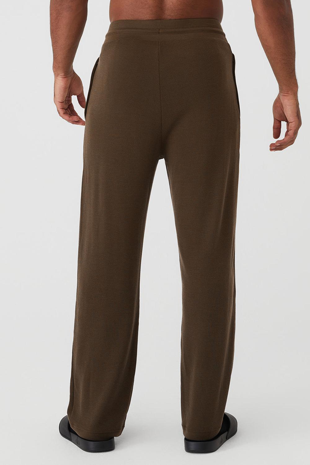 Alo Yoga Micro Waffle Fast Break Uomo Sweatpant Espresso | Italia  RZB-457280