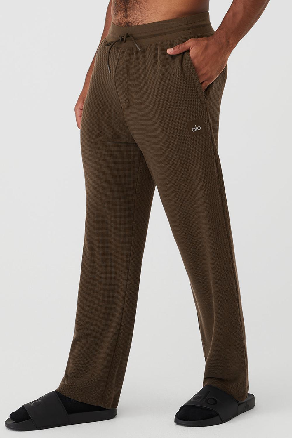 Alo Yoga Micro Waffle Fast Break Uomo Sweatpant Espresso | Italia  RZB-457280
