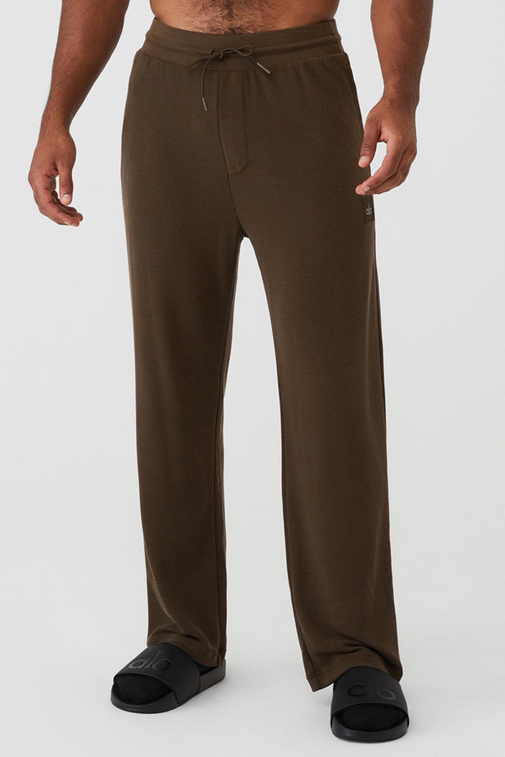 Alo Yoga Micro Waffle Fast Break Uomo Sweatpant Espresso | Italia  RZB-457280