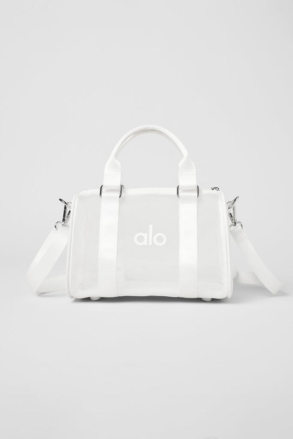 Alo Yoga Mini Sheer Donna Duffle Bag Bianche | Italia  AHV-345890