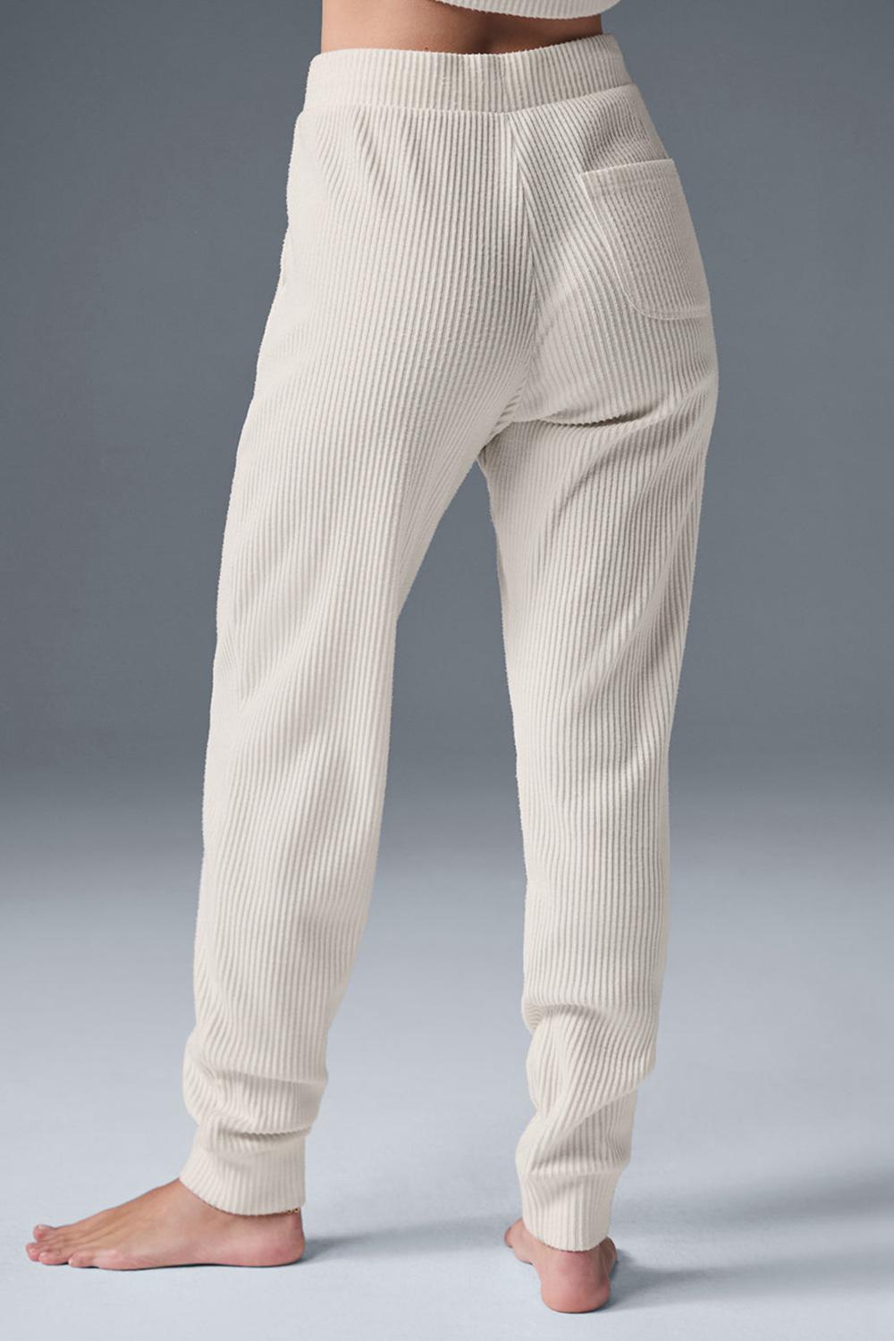 Alo Yoga Muse Donna Sweatpant Ivory | Italia  PQM-863597