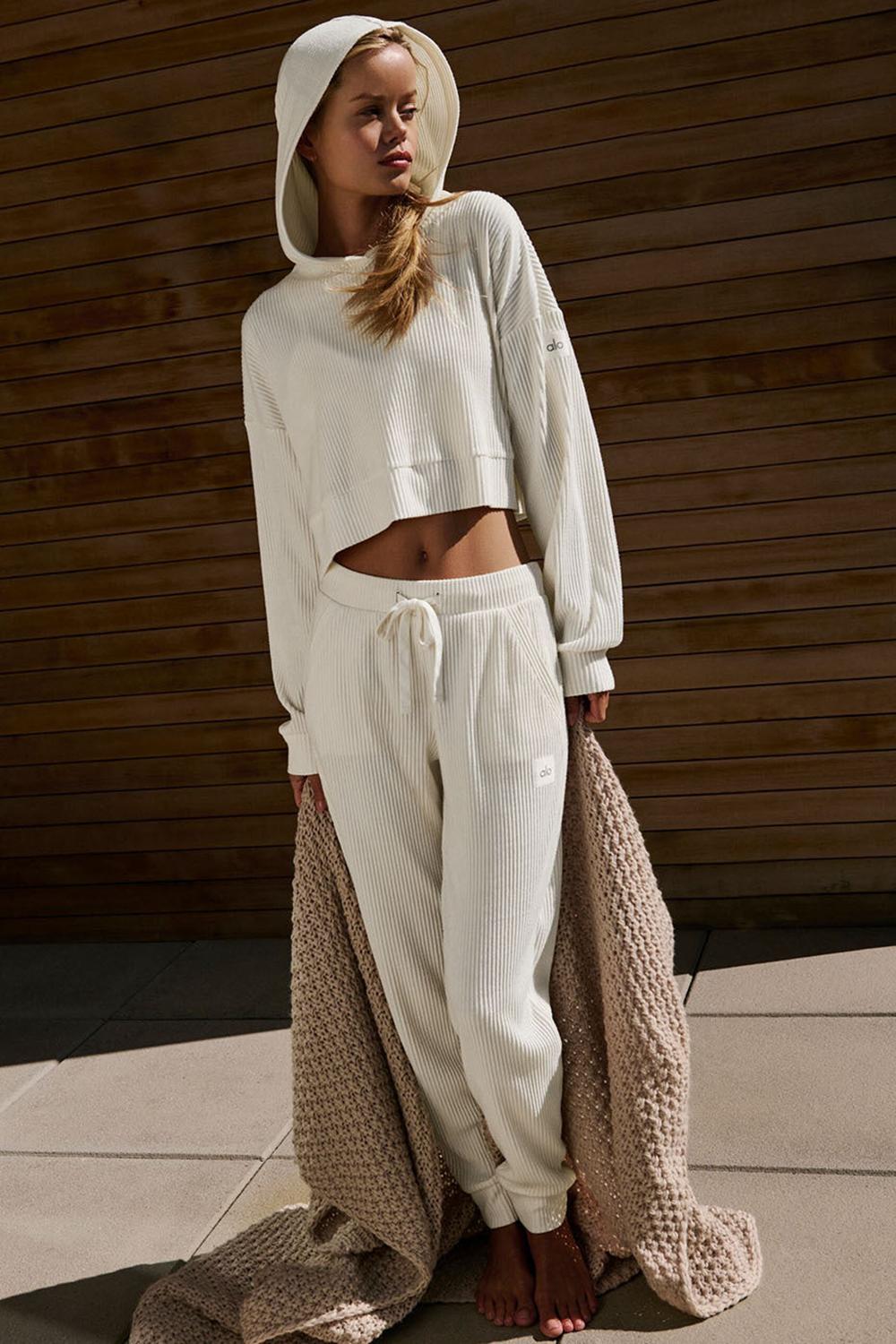 Alo Yoga Muse Donna Sweatpant Ivory | Italia  PQM-863597