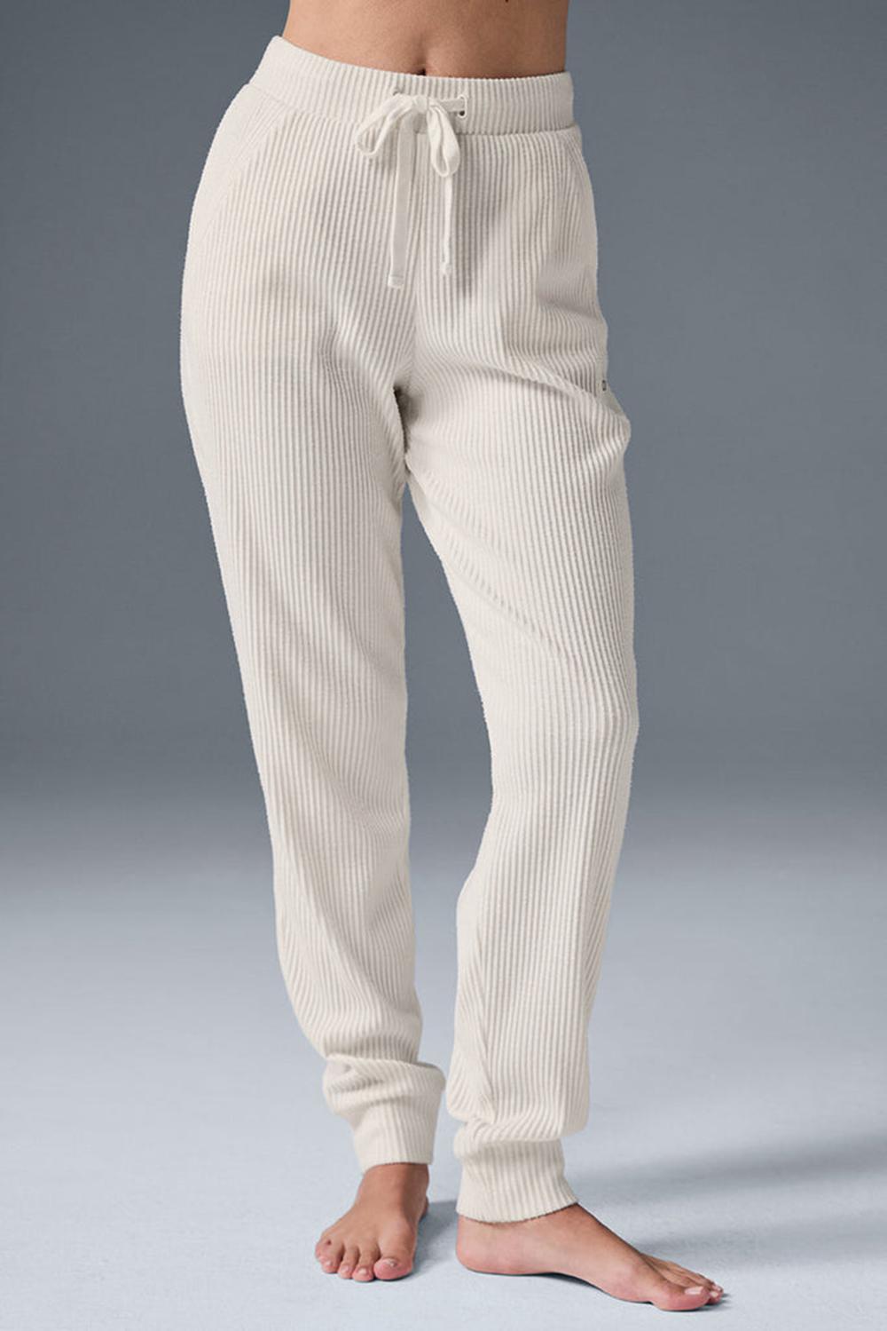 Alo Yoga Muse Donna Sweatpant Ivory | Italia  PQM-863597