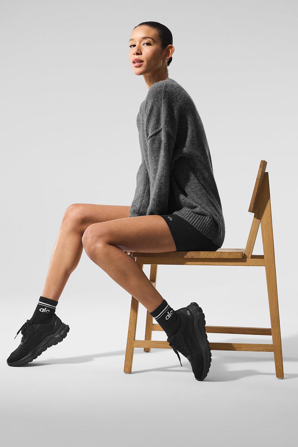 Alo Yoga New Class Cashmere Crewneck Donna Maglia Platino Grigie | Italia  LCB-084593