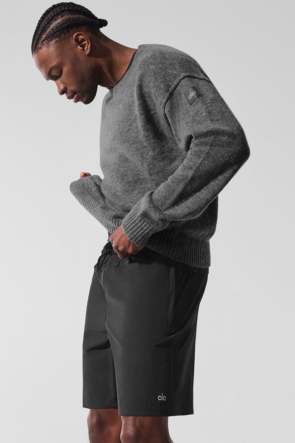 Alo Yoga New Class Cashmere Crewneck Uomo Maglia Platino Grigie | Italia  JGY-863107