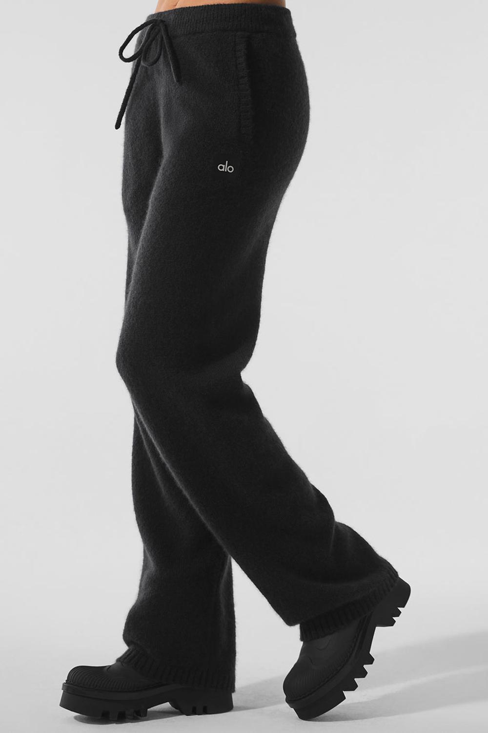Alo Yoga New Class Cashmere Donna Sweatpant Nere | Italia  INA-531069