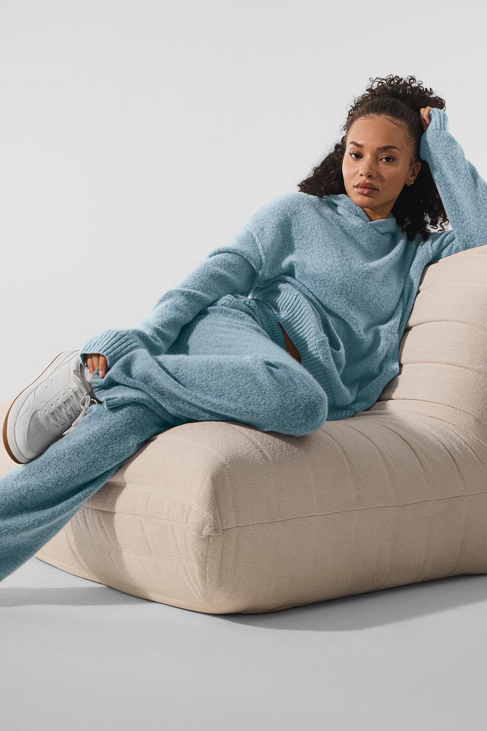 Alo Yoga New Class Cashmere Donna Sweatpant Blu | Italia  GSC-098361