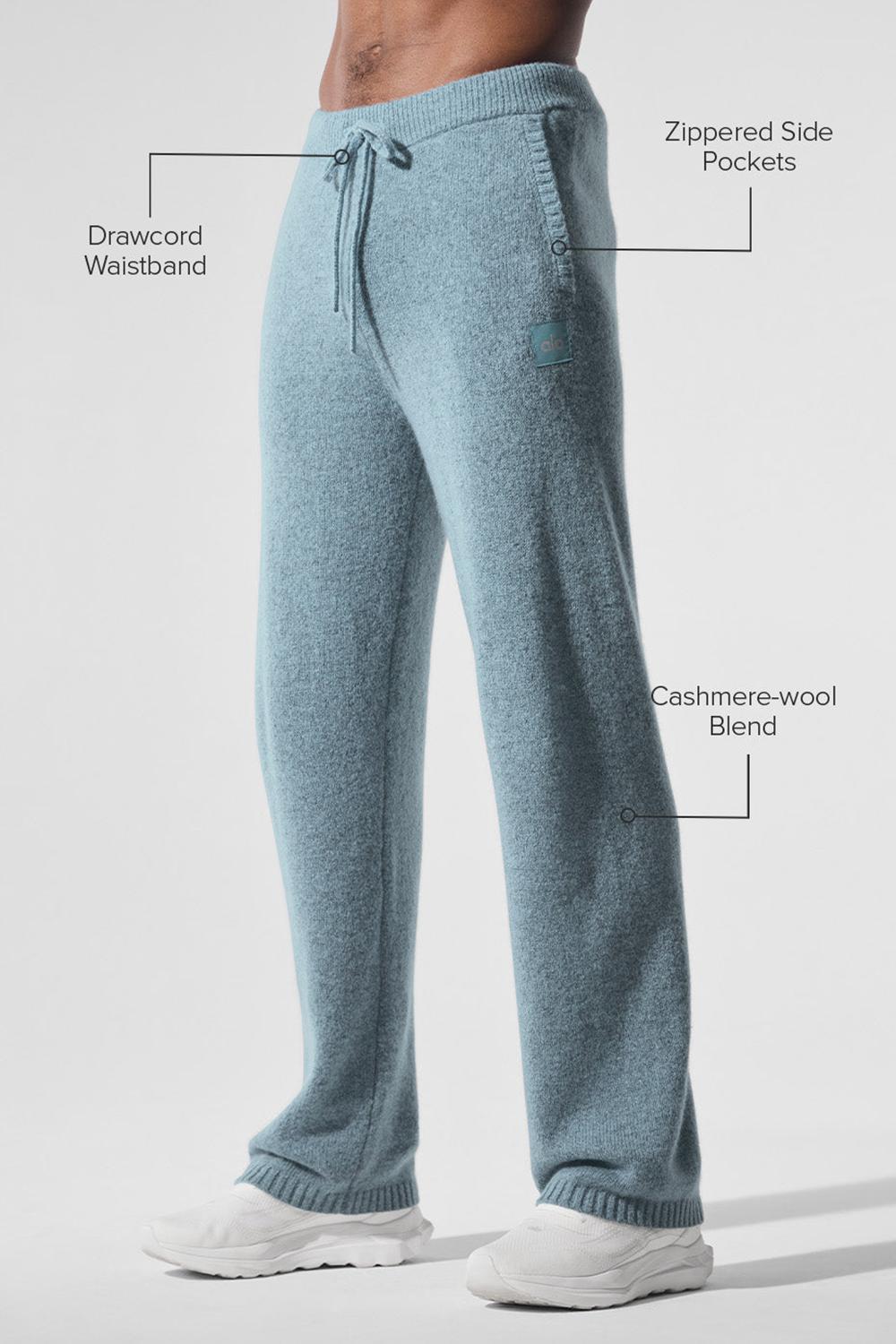 Alo Yoga New Class Cashmere Uomo Sweatpant Blu | Italia  JHQ-628701
