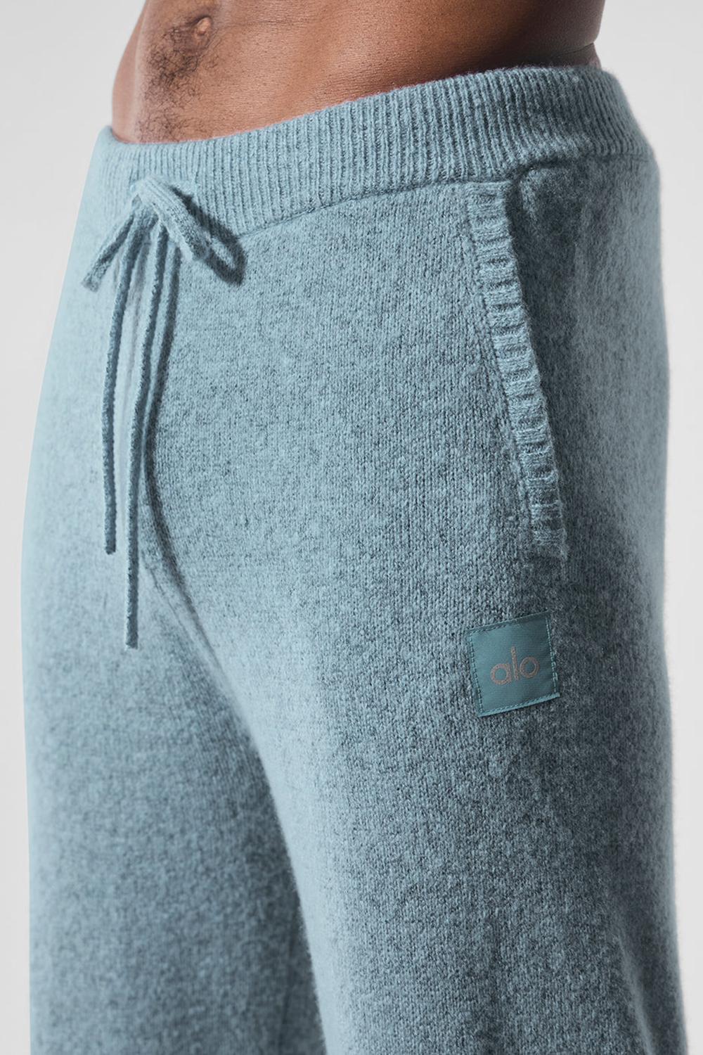 Alo Yoga New Class Cashmere Uomo Sweatpant Blu | Italia  JHQ-628701