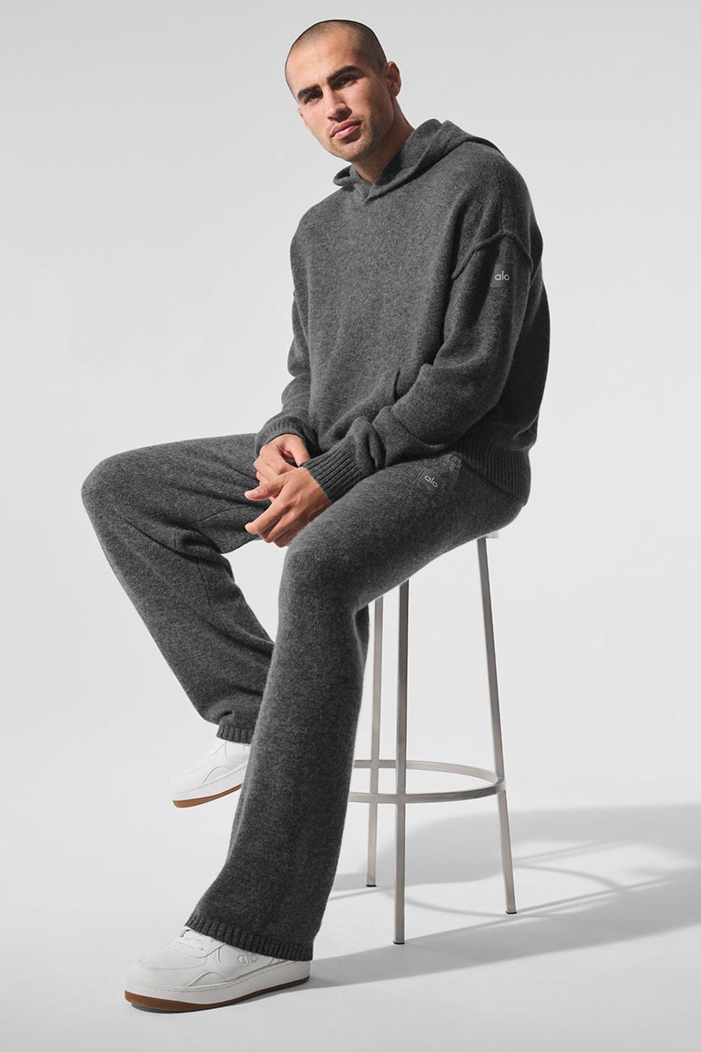 Alo Yoga New Class Cashmere Uomo Sweatpant Platino Grigie | Italia  QRZ-869405