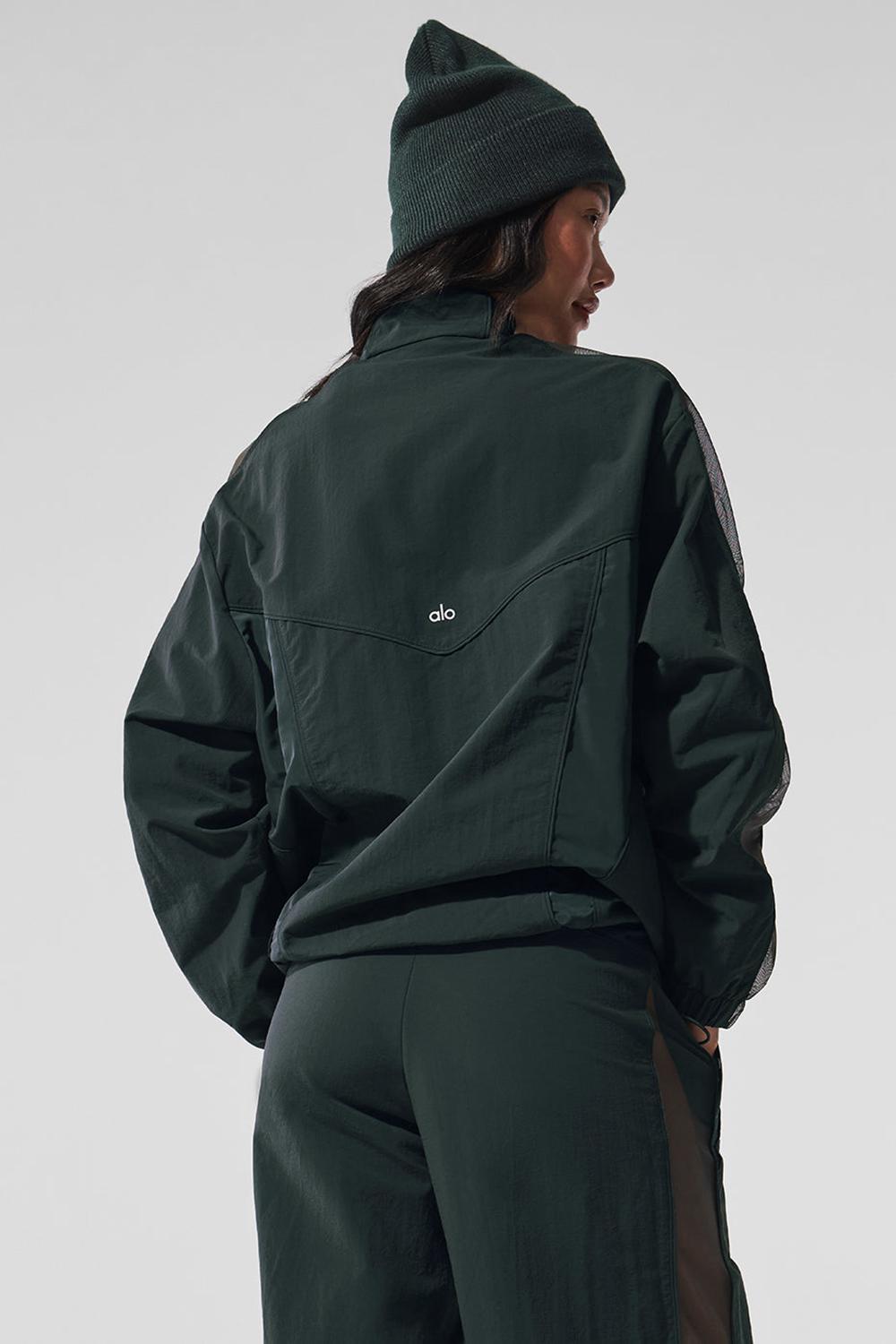Alo Yoga Origin Full-Zip Track Donna Giacca Verdi | Italia  FAD-107835