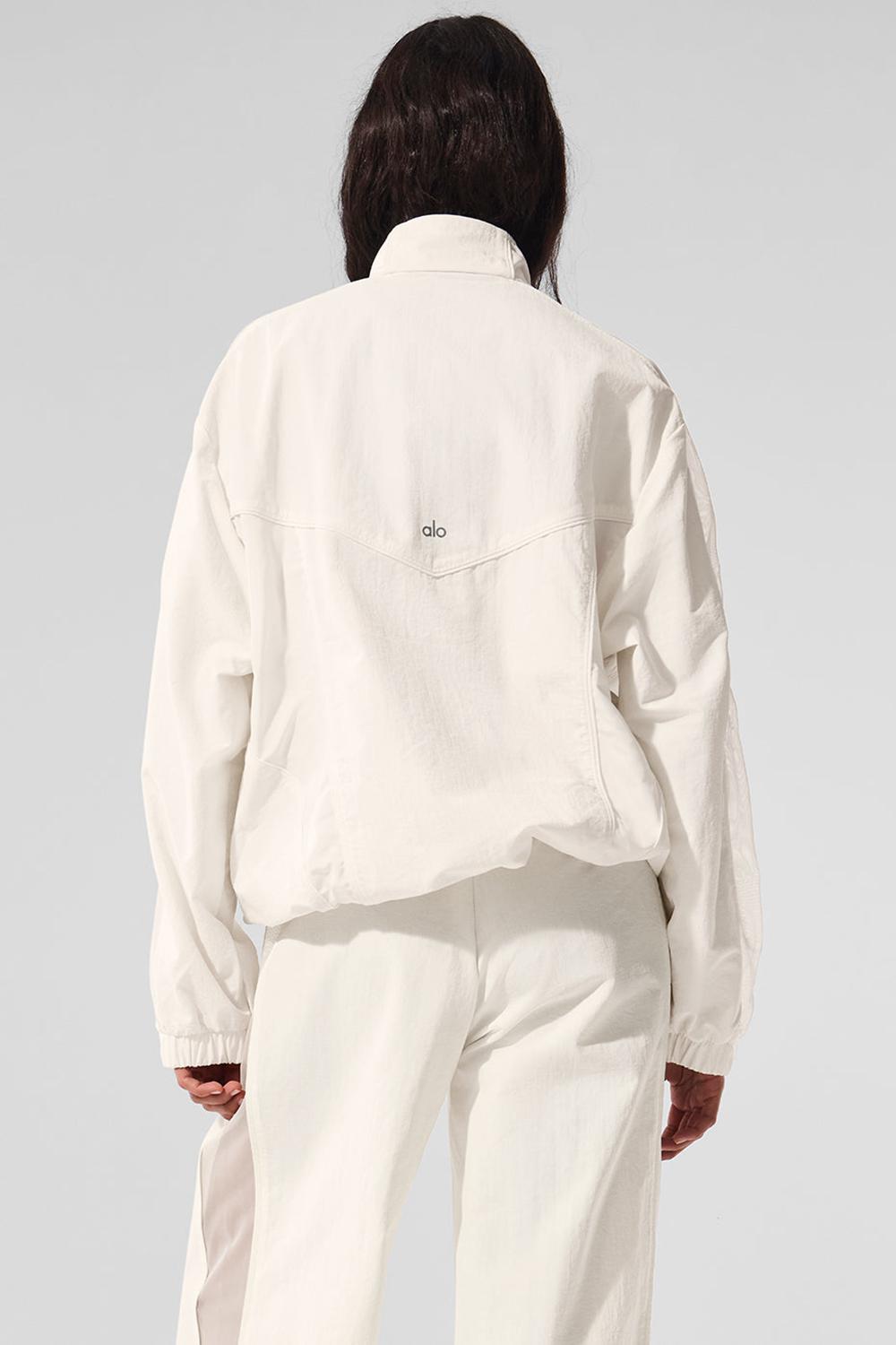 Alo Yoga Origin Full-Zip Track Donna Giacca Ivory | Italia  YPO-105347