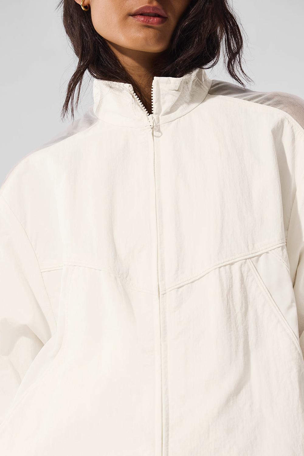 Alo Yoga Origin Full-Zip Track Donna Giacca Ivory | Italia  YPO-105347