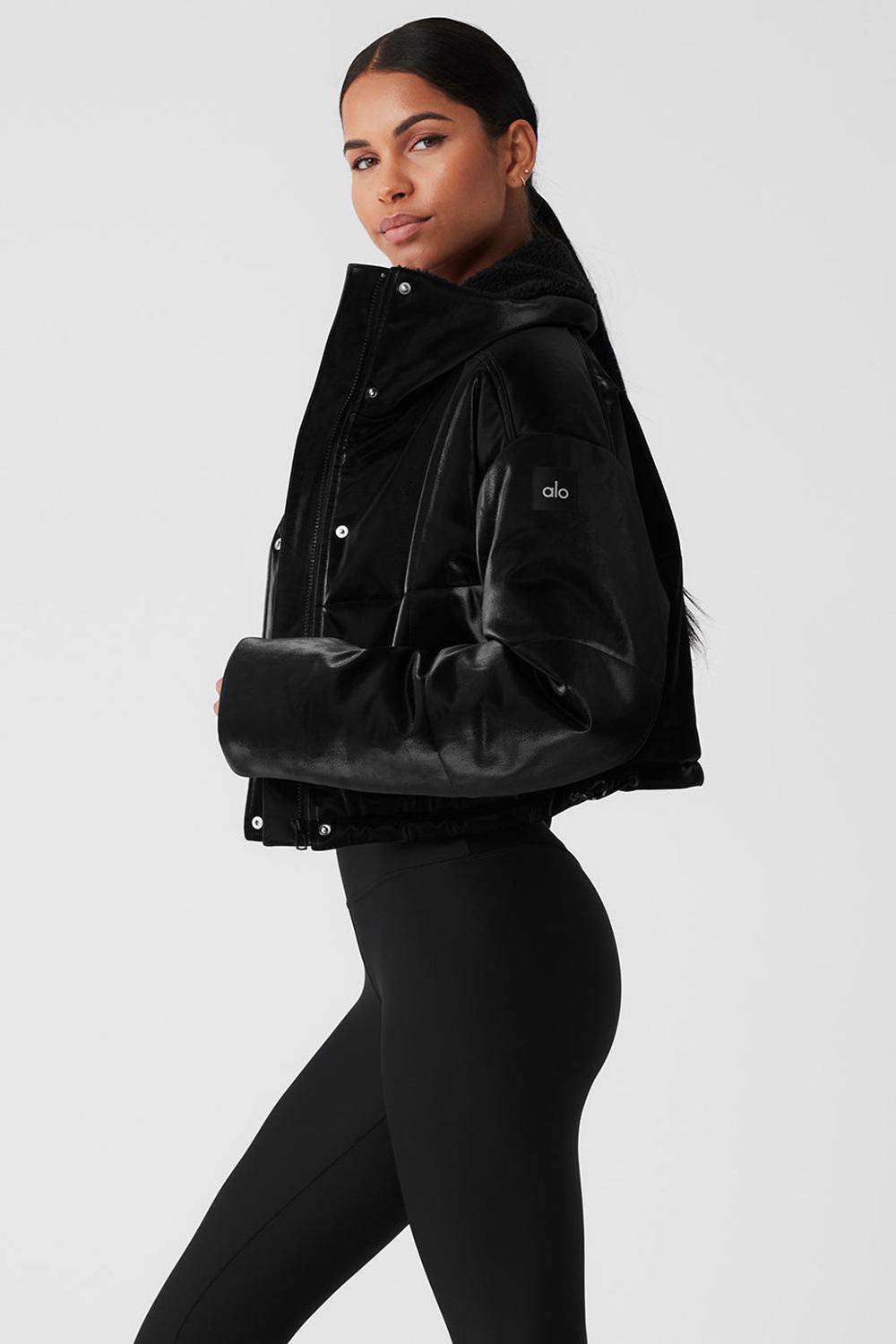 Alo Yoga Orion Cropped Donna Giacca Puffer Nere | Italia  CMP-521840