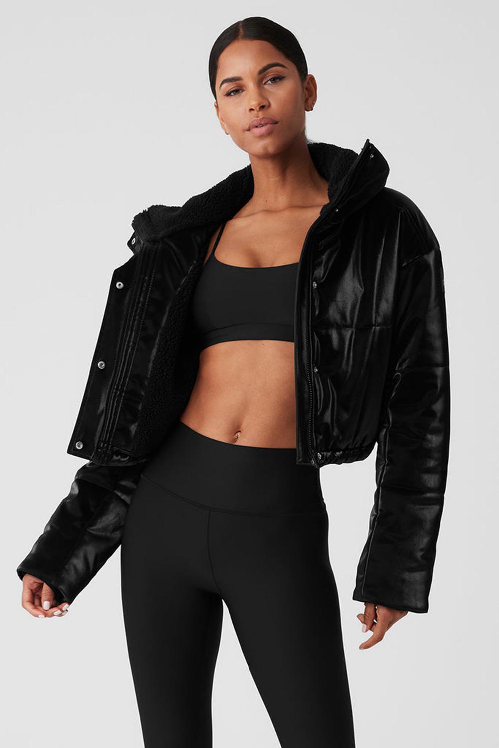 Alo Yoga Orion Cropped Donna Giacca Puffer Nere | Italia  CMP-521840