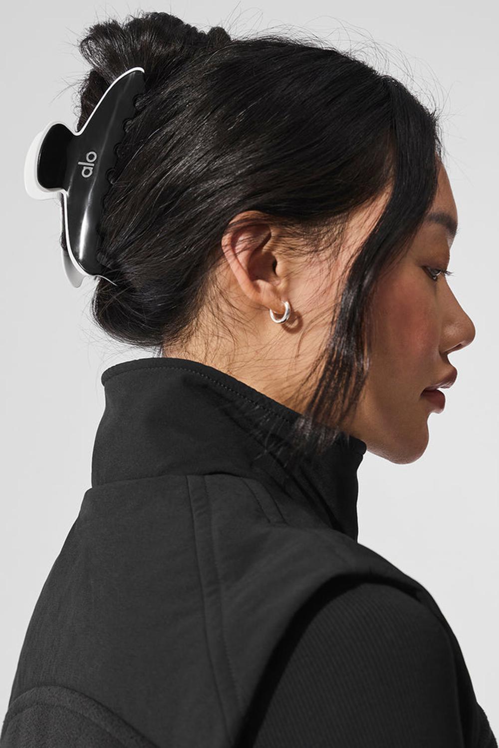 Alo Yoga Outline Claw Clip Donna Hair Claw Nere Bianche | Italia  FCV-428306