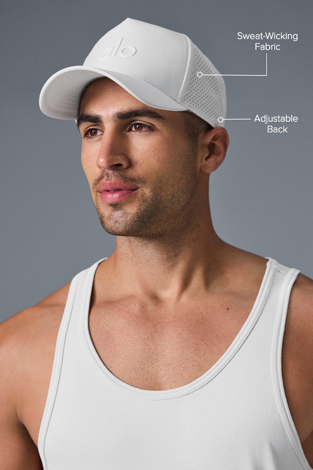Alo Yoga Performance District Uomo Trucker Hat Bianche | Italia  JHE-738452