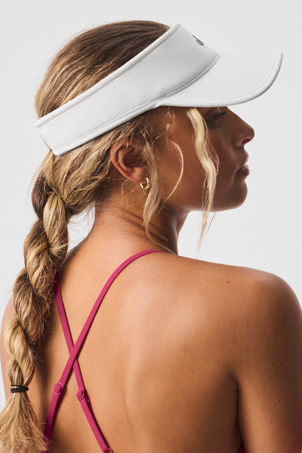 Alo Yoga Performance Eclipse Donna Visor Bianche | Italia  OGW-653174