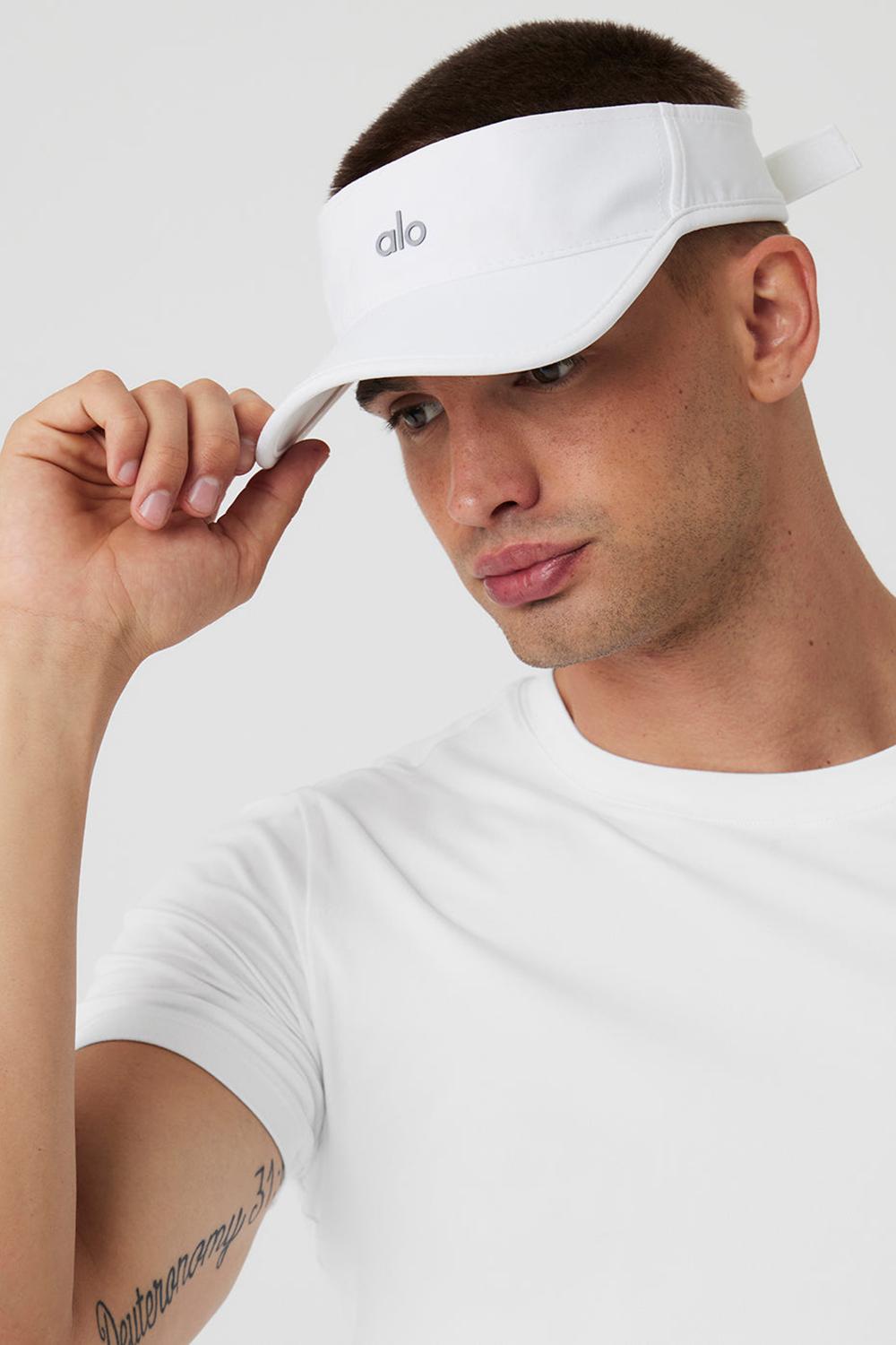 Alo Yoga Performance Eclipse Uomo Visor Bianche | Italia  XDN-571493