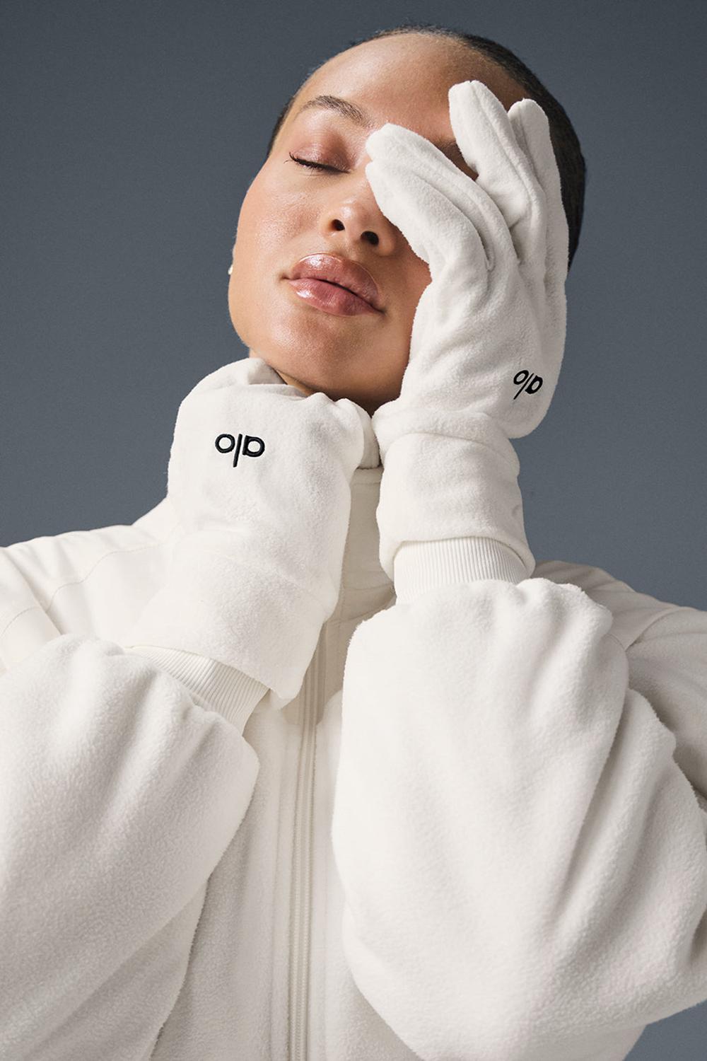 Alo Yoga Performance Fleece Uomo Guanti Ivory | Italia  HMS-081734