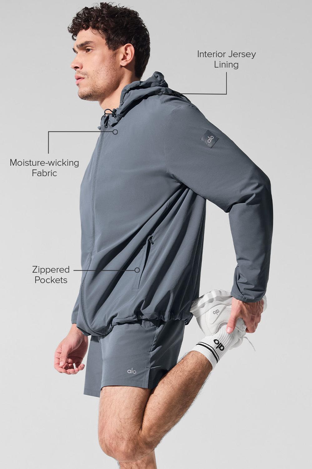 Alo Yoga Performance On-The-Go Uomo Giacca Grigie | Italia  UHX-140569