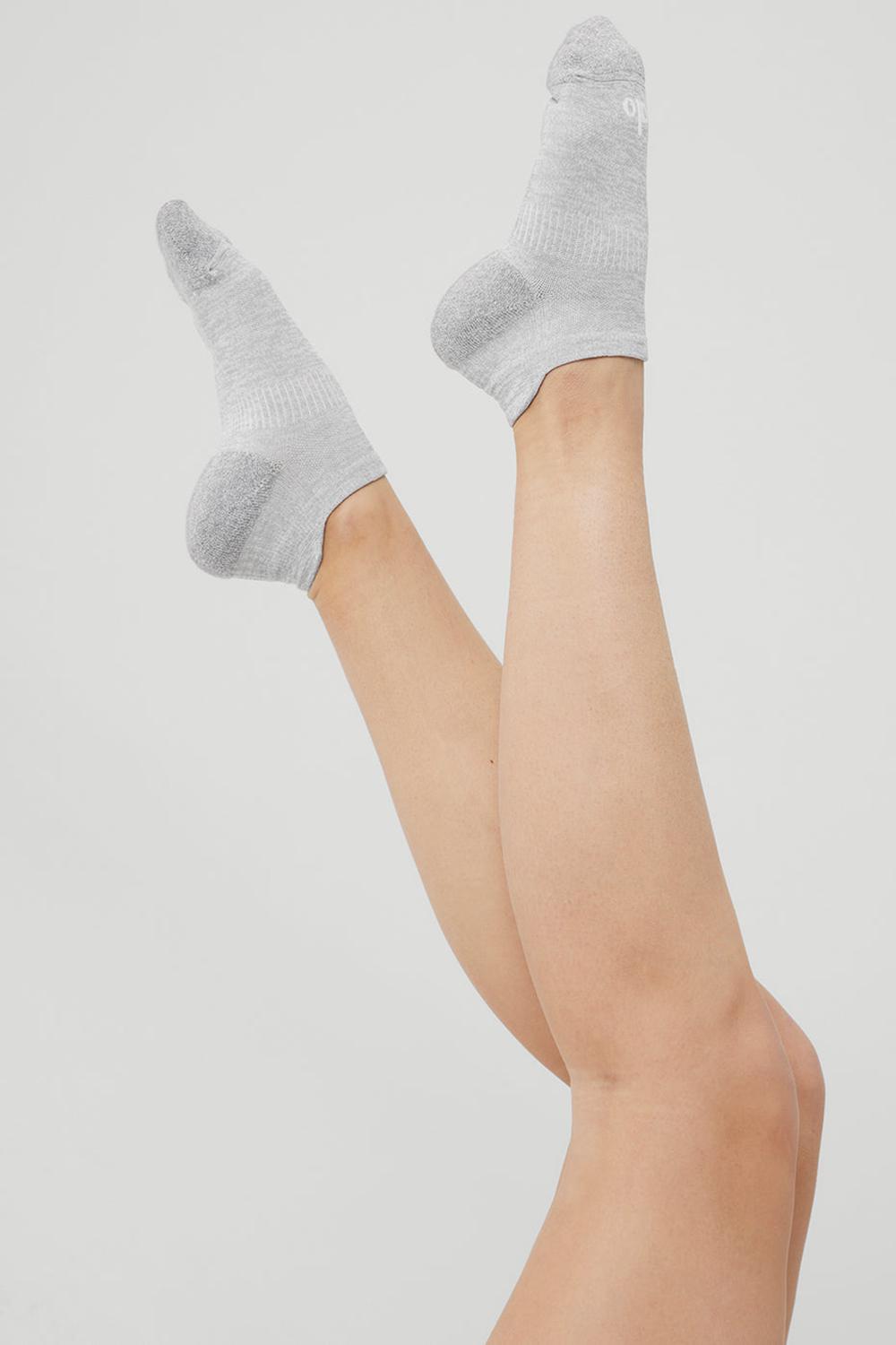 Alo Yoga Performance Tab Donna Sock Grigie Bianche | Italia  EYN-312865
