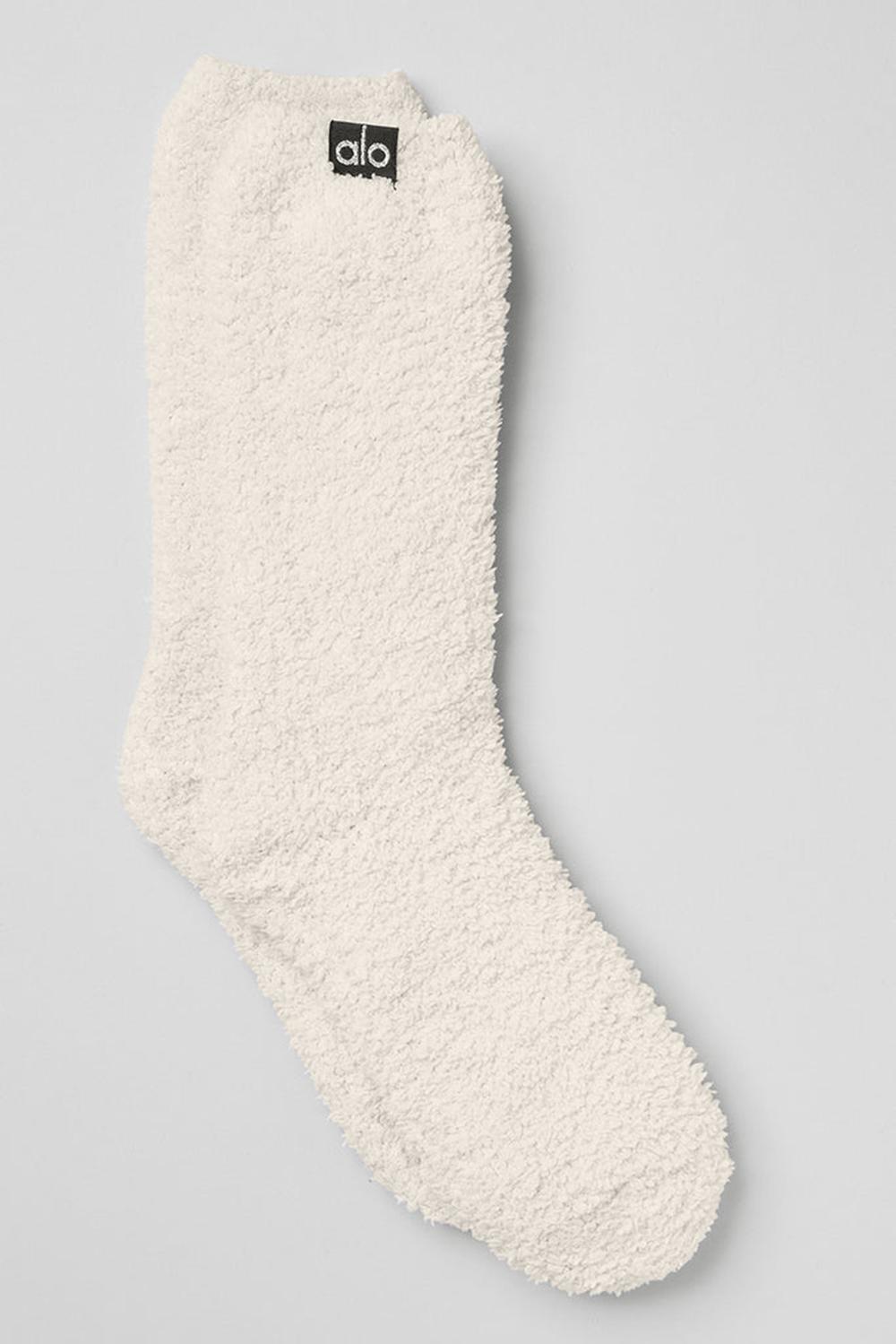 Alo Yoga Plush Lush Uomo Sock Ivory | Italia  RKB-631872