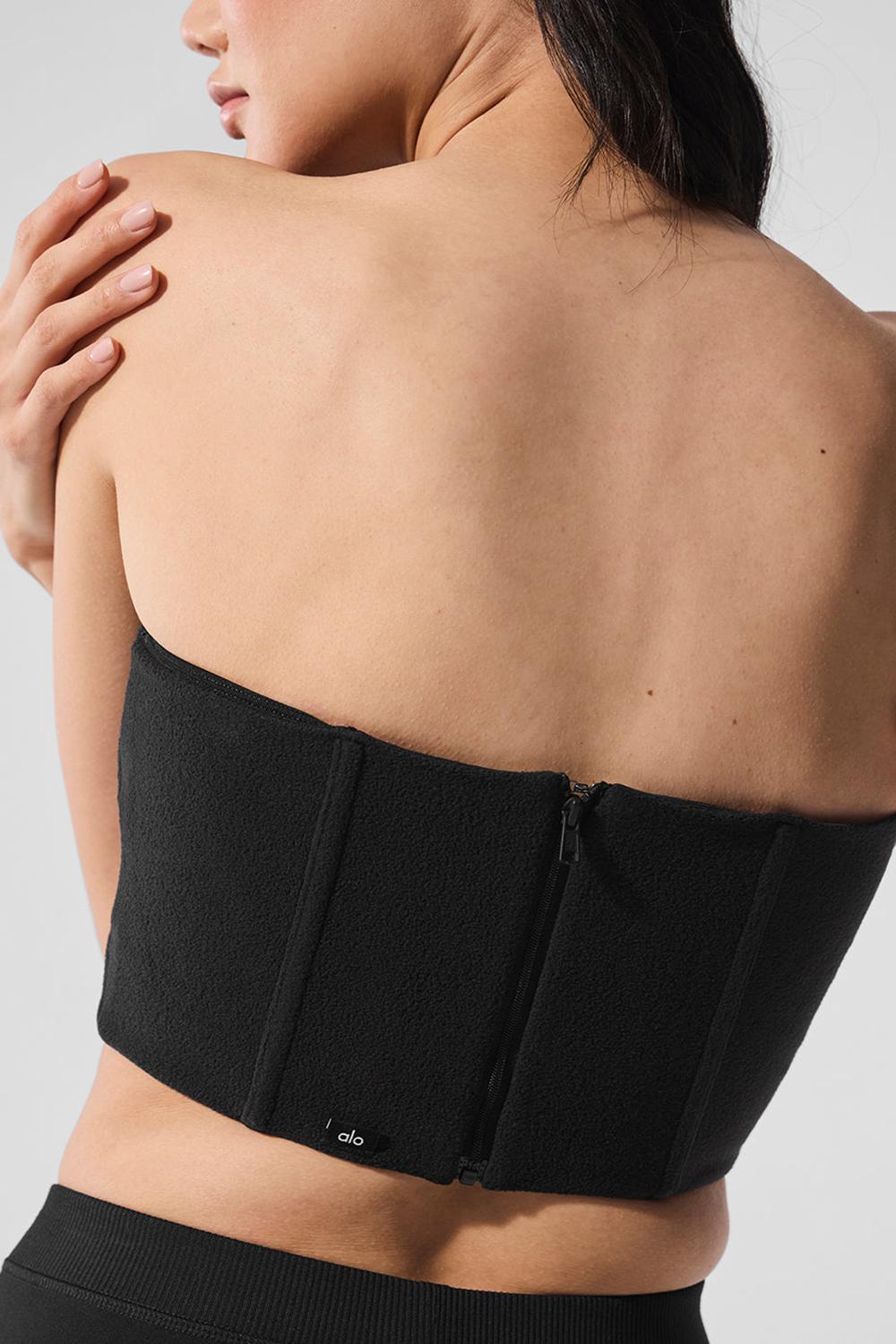 Alo Yoga Polar Fleece Corset Donna Corsetto Nere | Italia  DFI-354079